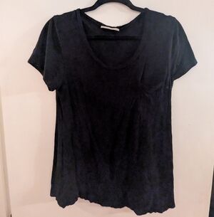 Active Basic Black Short Sleeve Tee